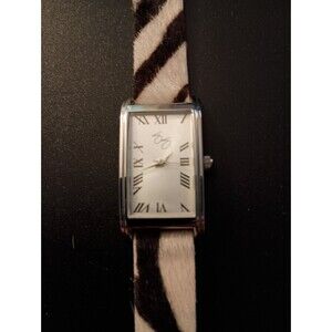 Vintage Suzanne Somers Zebra Print Theme Collection Wristwatch Never Worn